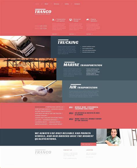 45 Free Trucking Website Templates | Heritagechristiancollege