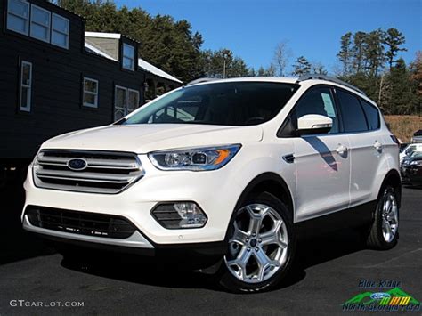 2019 White Platinum Ford Escape Titanium 4WD #130656468 | GTCarLot.com - Car Color Galleries