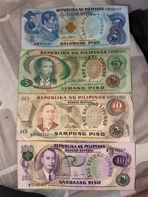 Old Philippine paper money set- 2,5,10&100, Hobbies & Toys, Memorabilia & Collectibles, Currency ...