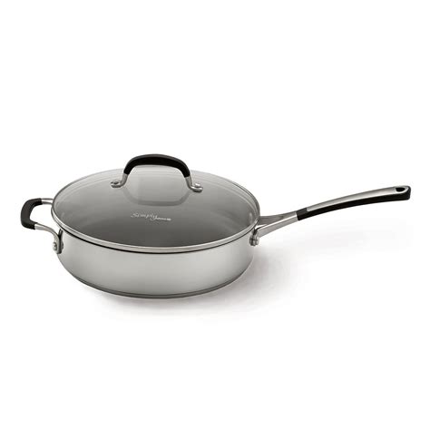 Calphalon Simply Calphalon Stainless Steel 3-Quart Saute Pan & Cover ...