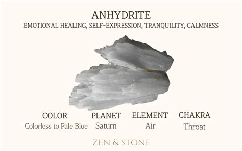 Anhydrite- Meaning, Uses, & Healing Properties - Zen and Stone