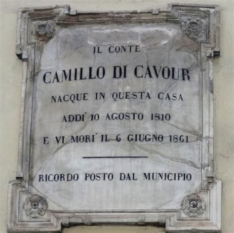 Camillo Benso, Conte di Cavour - Who Walked These Streets