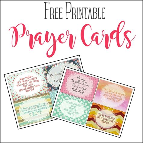 Printable Prayer Cards