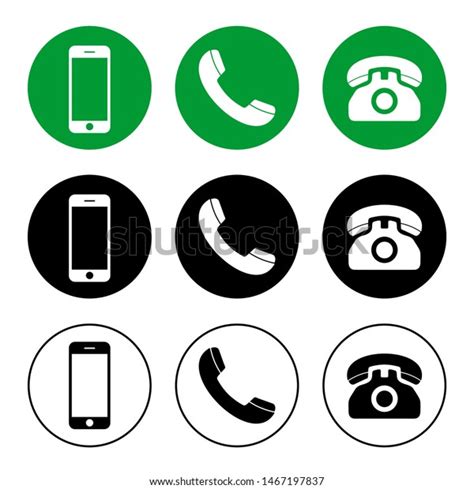 Phone Icon Vector Call Icon Vector Stock Vector (Royalty Free) 1467197837 | Shutterstock