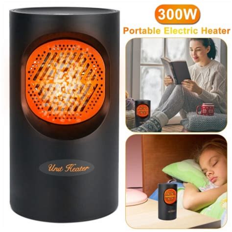 300W Portable Electric Heater Mini Heating Unit Fan Portable Floor ...