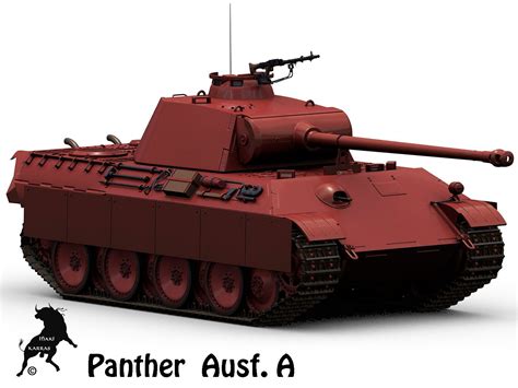 Panther Ausf A 3D Model $175 - .max .fbx .obj - Free3D