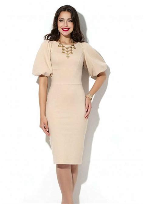 Elegant Formal dress Wedding knee length dress Office Business clothes ...