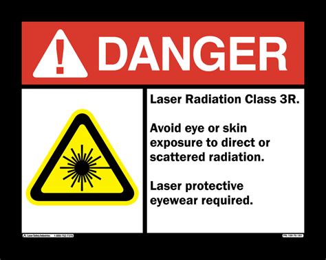 Class 3R Laser Safety Signs and Labels