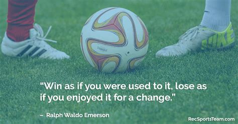 Sport Quote - Winning & Losing by Ralph Waldo Emerson - Rec Sports Team