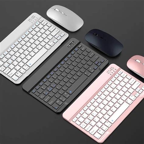 Mini Bluetooth Keyboard And Mouse Wireless For iPad Apple iPhone Tablet Android Smart Phone ...