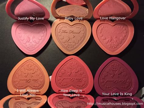 Too Faced Love Flush Blush Swatches - of Faces and Fingers