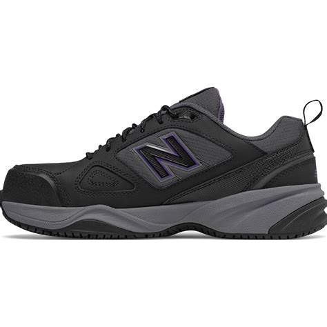 New Balance 627v2 Women's Steel Toe Slip Resistant Static Dissipative Black Athletic Work Shoes ...