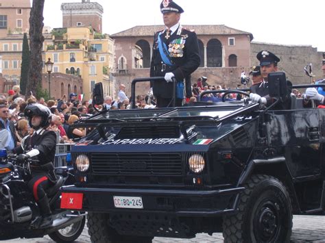 Senior Carabinieri General in VM 90 during the 2007 "Republic Day" parade in Italy. | Police ...