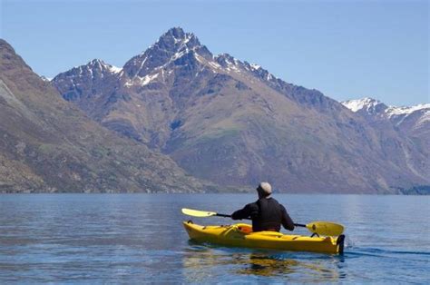 Kayaking Lake Wakatipu Queenstown Otago New Zealand