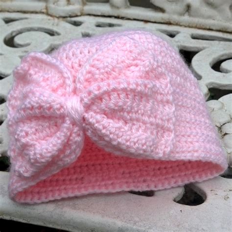 Beautiful Skills - Crochet Knitting Quilting : Baby Turban Hat with a Bow - Free Pattern