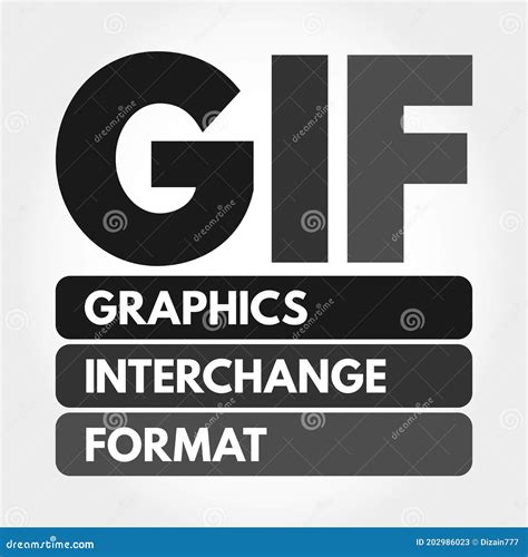 GIF - Graphics Interchange Format Acronym, Concept Background Stock Photo | CartoonDealer.com ...