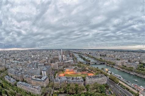 Paris aerial view cityscape at night 17230877 Stock Photo at Vecteezy