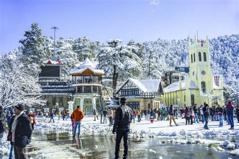 Mall Road is the Main Street in Shimla, the Capital City of Himachal Pradesh, India Editorial ...