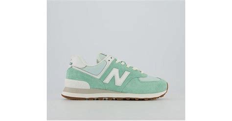 New Balance 574 Trainers in Green | Lyst