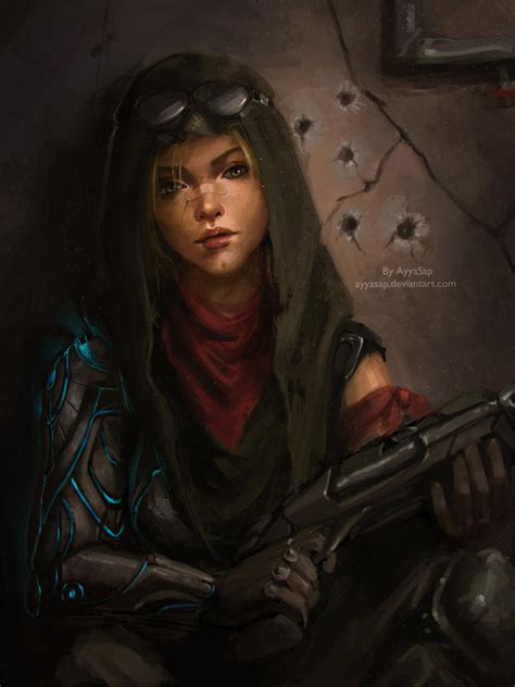 Sci Fi Warrior Woman by AyyaSAP on DeviantArt