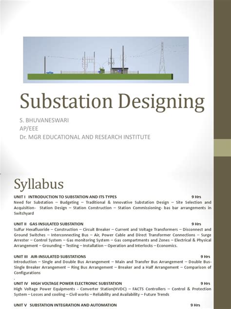 Substation Designing Basics | PDF | Electrical Substation | Electric Power Distribution