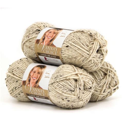 Lion Brand Yarn Vanna's Choice, 3-Pack, 100 Percent Acrylic, Multiple ...