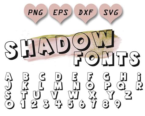 Shadow fonts svg block letters svg block fonts svg cartoon | Etsy in 2021 | Shadow fonts ...