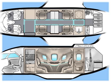 Bombardier - Business Jet Interior Design VLJ on Behance