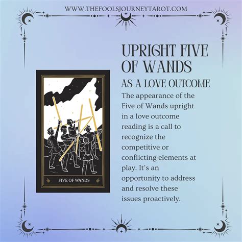 Five Of Wands As Love Outcome: Upright & Reversed - The Fools Journey Tarot