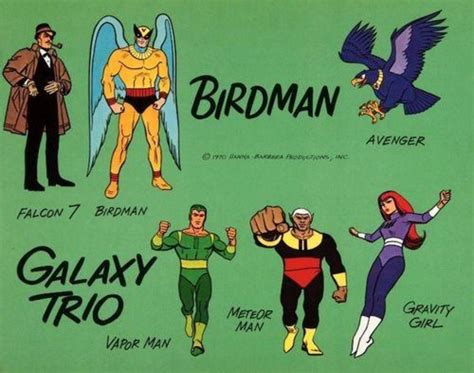 Falcon 7,Birdman & Galaxy Trio 90s Cartoon Shows, Cartoons 80s 90s ...