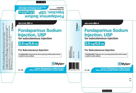 Fondaparinux Sodium - FDA prescribing information, side effects and uses