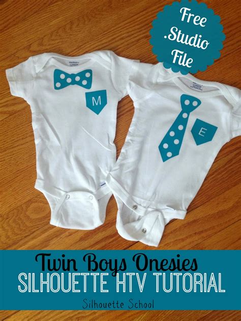 Baby Boy Onesies Using Heat Transfer Vinyl (Free Studio Cut File ...