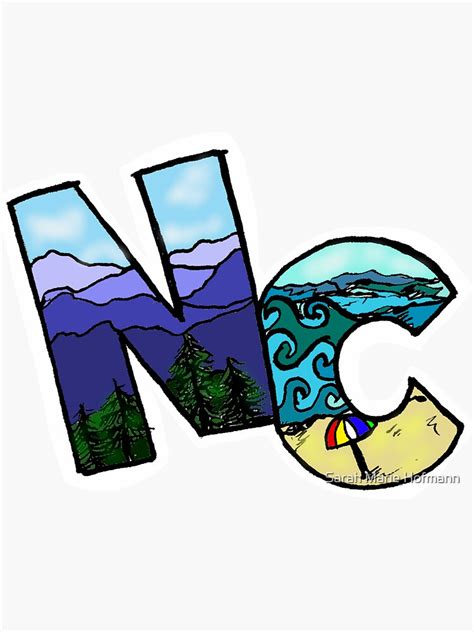 "North Carolina" Sticker for Sale by sarahmarie42 | Redbubble