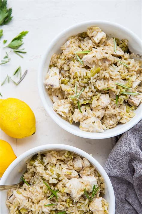 Rosemary Lemon Instant Pot Chicken and Rice - The Roasted Root