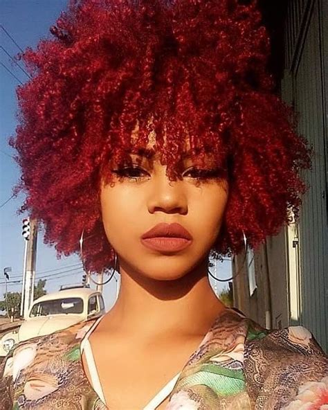 Red Afro Hairstyles