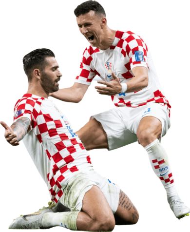 Marko Livaja & Ivan Perišić Croatia football render - FootyRenders