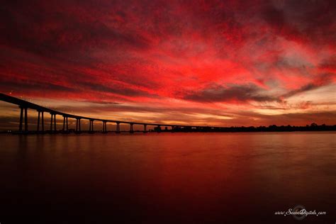 An Amazing sunset near the Coronado Bridge. Photo by Sean Johnson ...