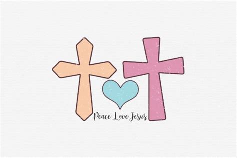 Peace Love Jesus Sublimation Graphic by Creative Art · Creative Fabrica