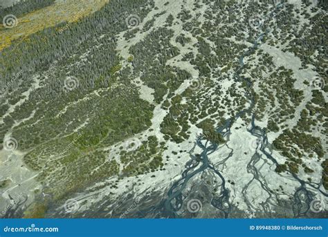 Aerial photo river mouth stock photo. Image of nature - 89948380