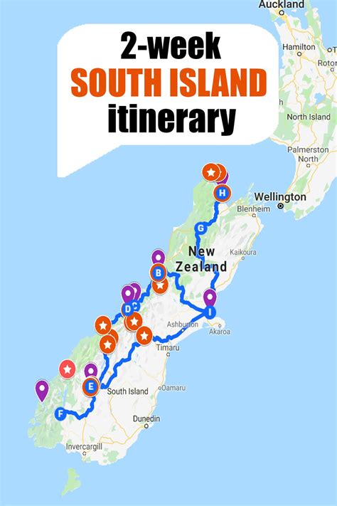 Perfect 10-Day South Island New Zealand Itinerary with PICTURES and MAP ...