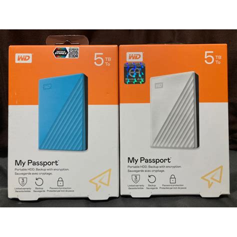 WD My PASSPORT 5TB สินค้าใหม่ ประกันศูนย์ | Shopee Thailand