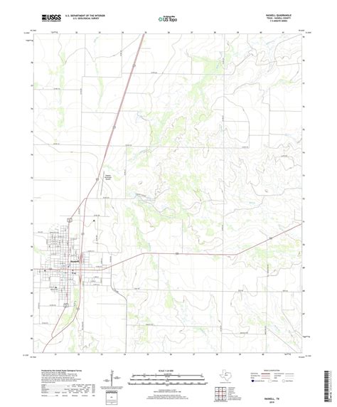 Haskell Texas US Topo Map – MyTopo Map Store