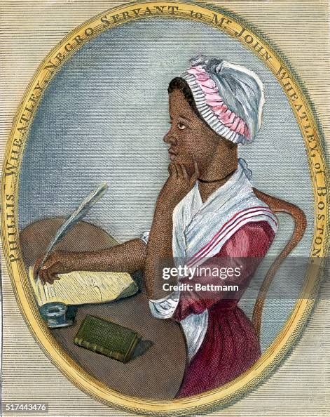 Phillis Wheatley . Portrait of American poet seated at a desk writing... News Photo - Getty Images