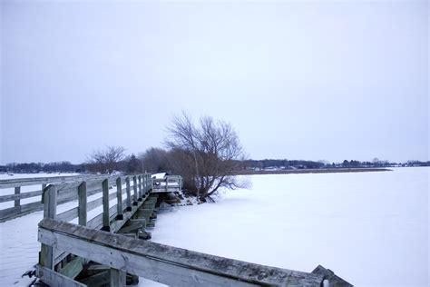 Bridge across the lake on the Glacial Drumlin State Park, Wisconsin image - Free stock photo ...