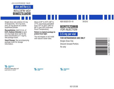 Bortezomib - FDA prescribing information, side effects and uses