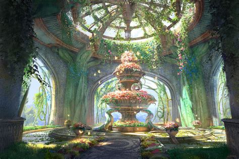 Enchanted Garden Anime HD Wallpaper by Masashi・K