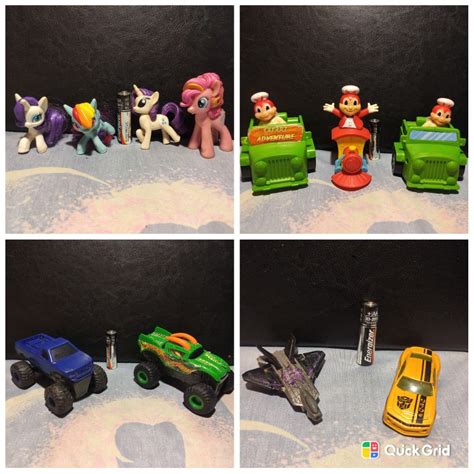 100 per set Little Pony Jollibee Mcdo Monster Truck Transformer diecast ...