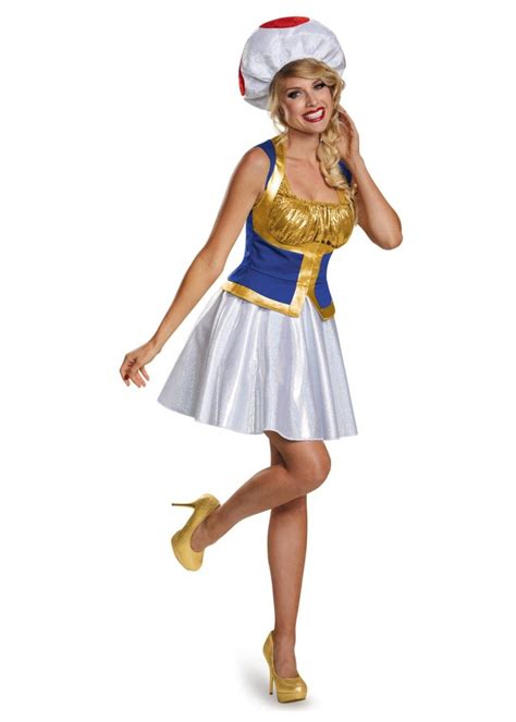 Super Mario Bros Toad Women Costume - Video Game Costumes