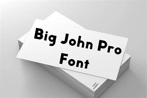 Big John Pro font Free Download