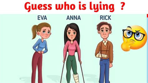 Guess who is lying | riddle's | iq test | entertainment - YouTube